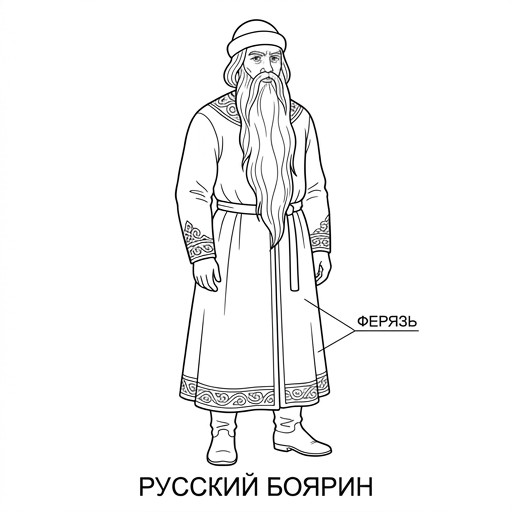 Боярин с бородой