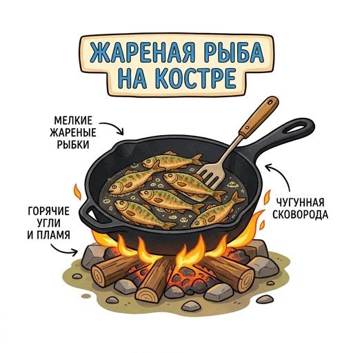 Сковорода с рыбой