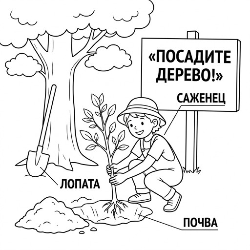 Посадка дерева