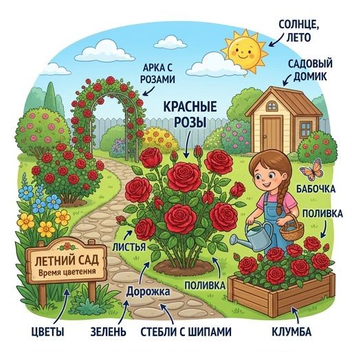 Красивый сад