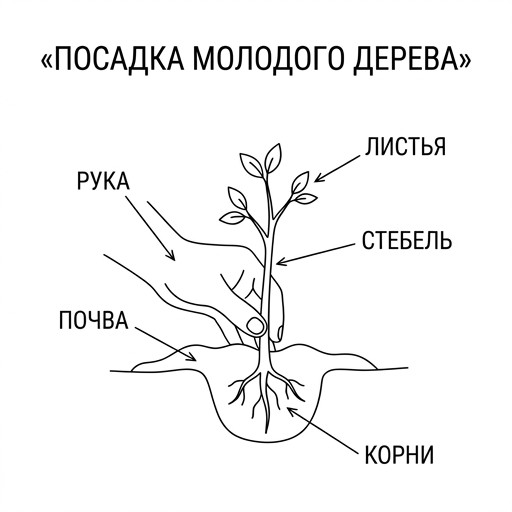 Посадка деревьев