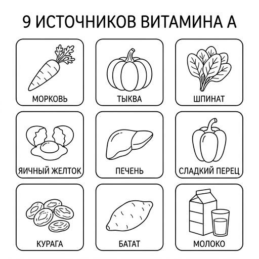 9 источников витамина A