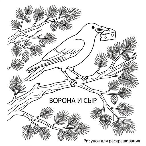 Ворона с сыром