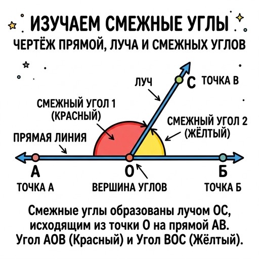 Смежные углы
