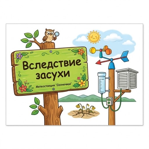 Вследствие засухи