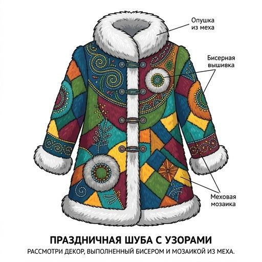 Кухлянка с бисером