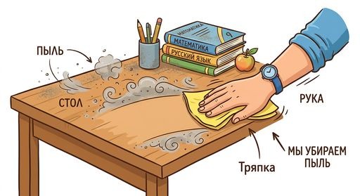 вытирать