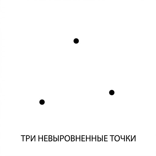 Точки, не лежащие на одной прямой