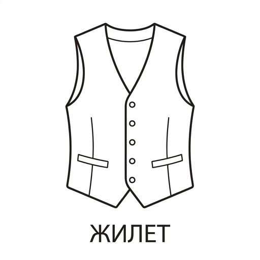 Светло-серый жилет