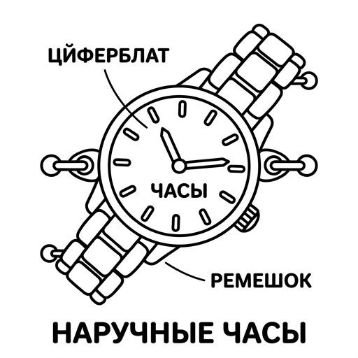 Серебристые часы
