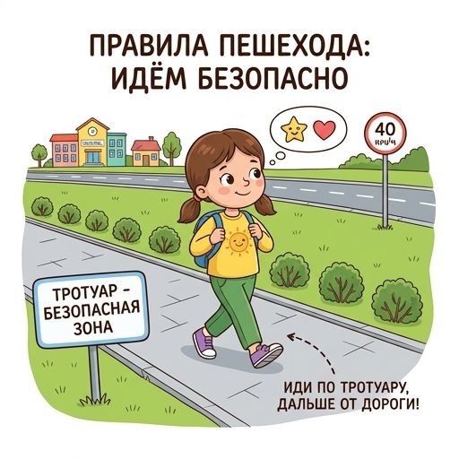 Движение по тротуару
