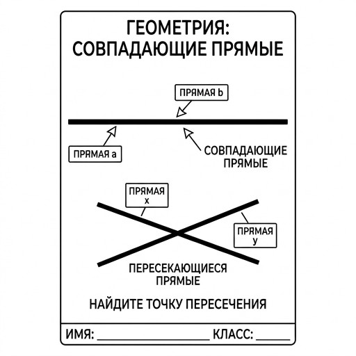 Совпадающие прямые