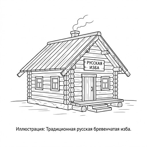 Деревенская изба