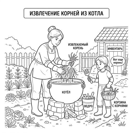 Извлечение корней из котла