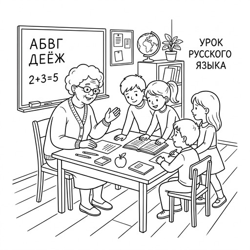 Учитель в классе