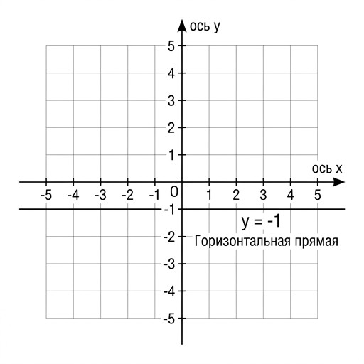 y=-1