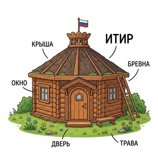 Деревянная юрта