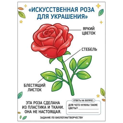 Искусственная роза