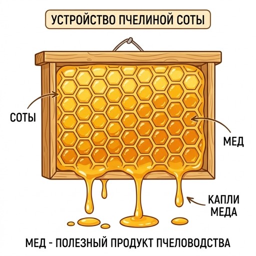 Мед в сотах