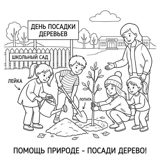 Посадка дерева