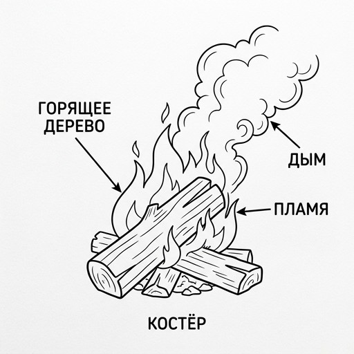 Горение дров