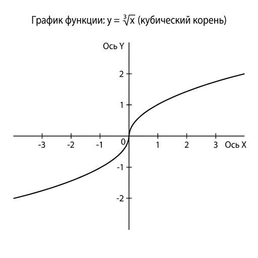 $y = \sqrt[3]{x}$