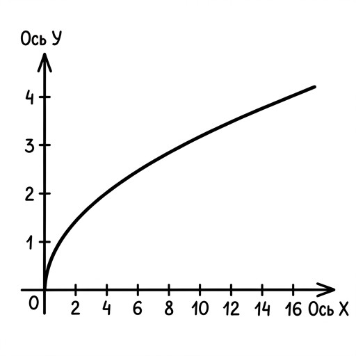 $y = x^2, x \ge 0$