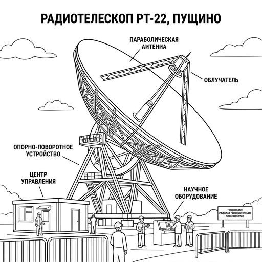 Радиотелескоп в Пущино
