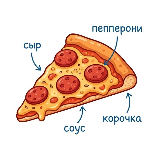 Кусок пиццы