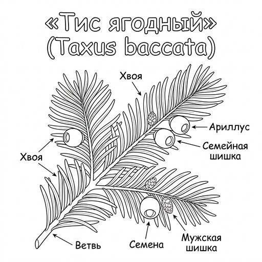 Тис ягодный (Хвойное дерево)