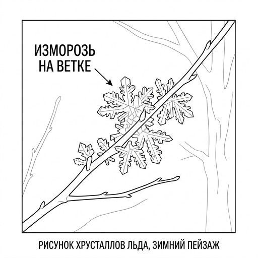 Иней на ветке