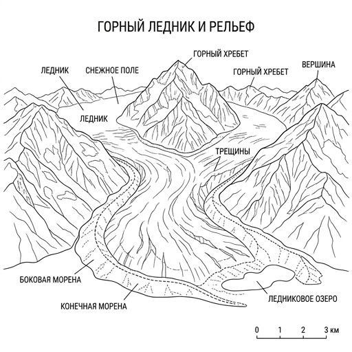 Горный ледник
