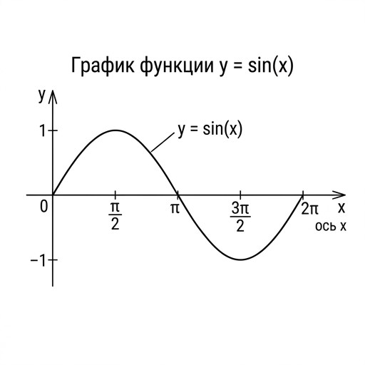 $y = \sin x$