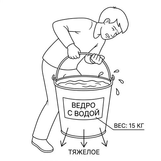 Тяжёлое ведро