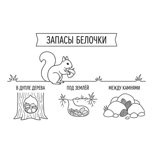 Запасы белочки