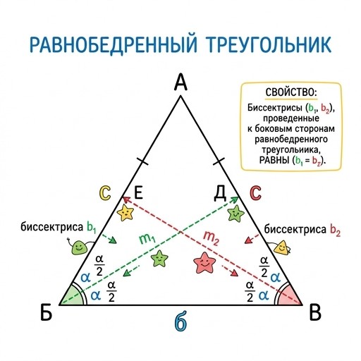 Биссектрисы при основании