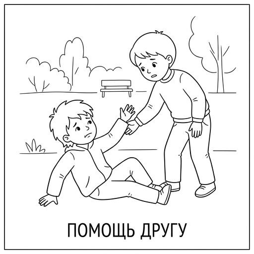 Помогают подняться