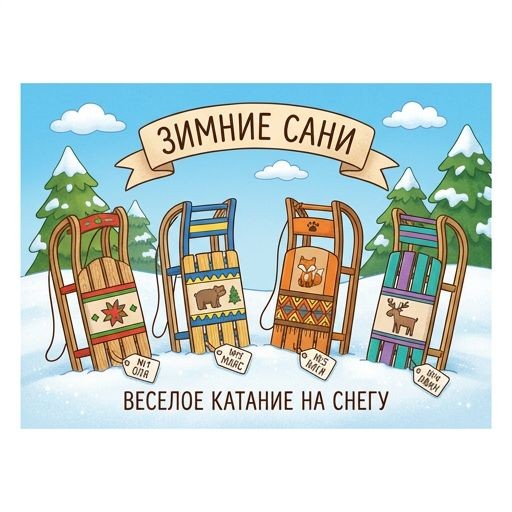 четверо саней