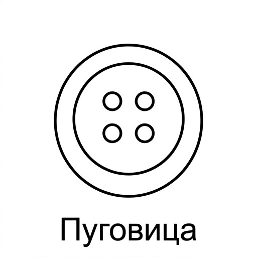 $2$ $см^2$ (пуговица)