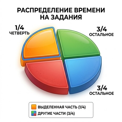 25% (сектор 90°)
