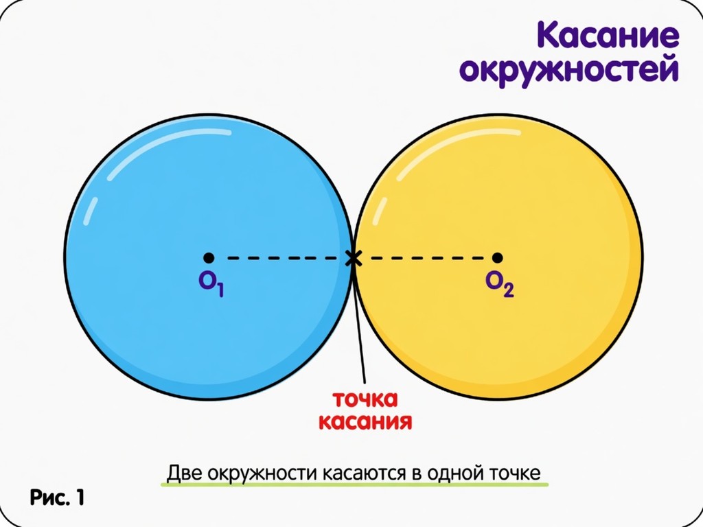 Касающиеся окружности