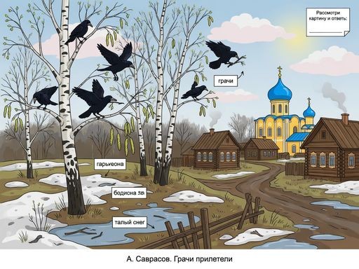 «Грачи прилетели» (А. Саврасов)