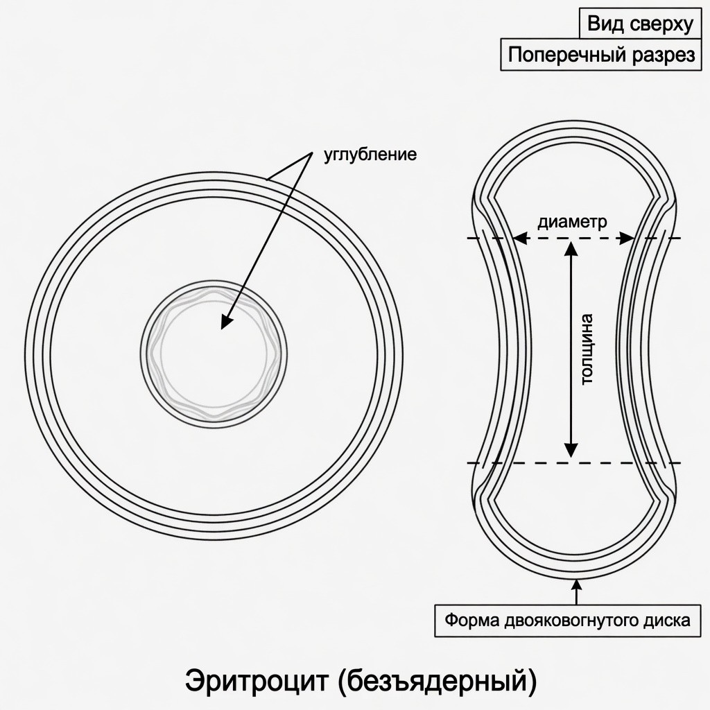 Эритроцит (транспорт $O_2$)