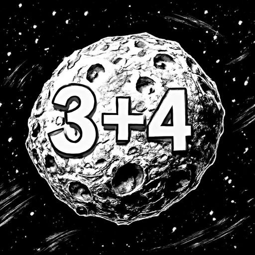 3 + 4
