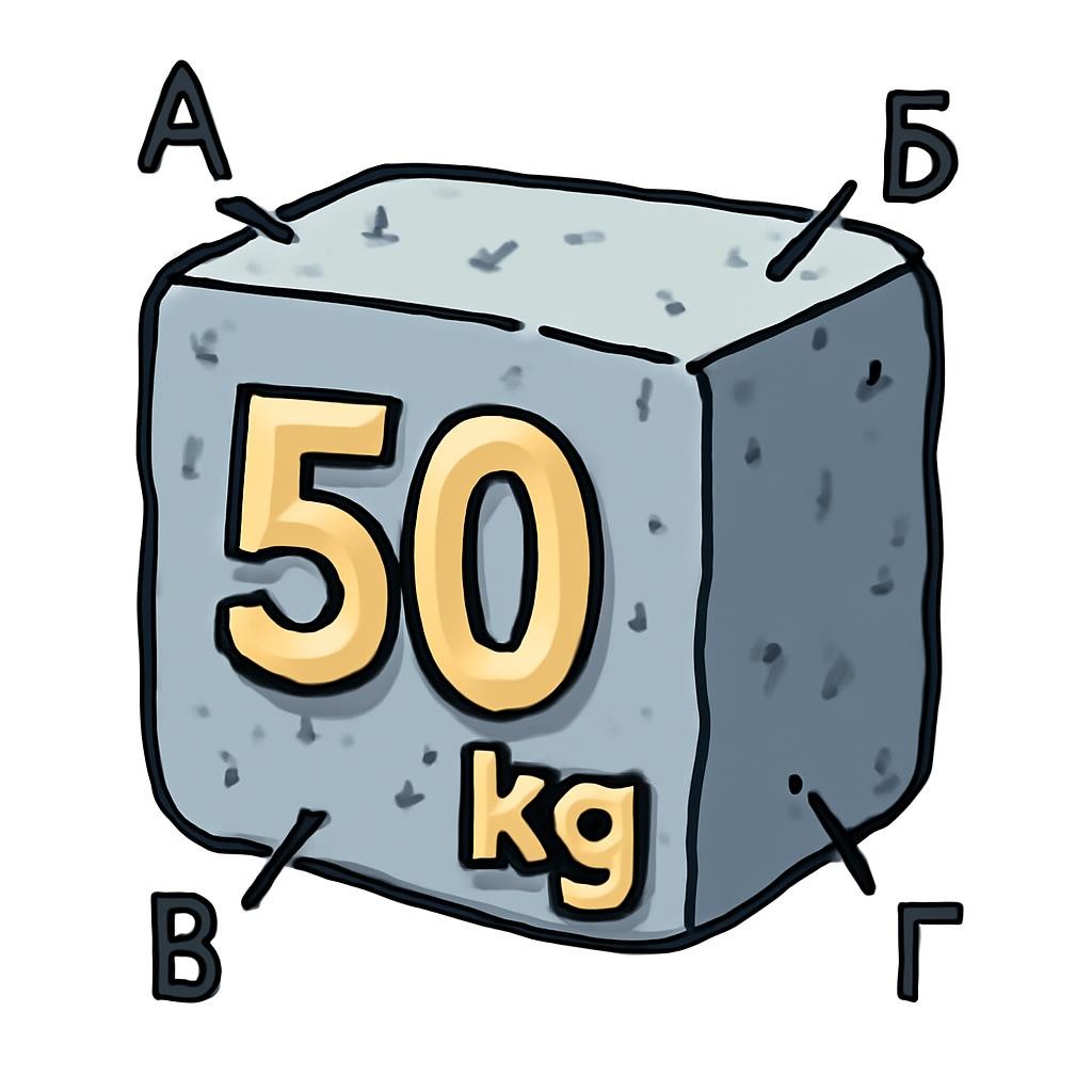 Камень: 50 кг