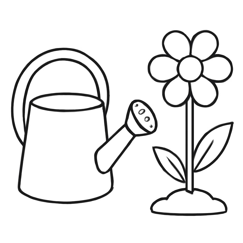 Полив цветов