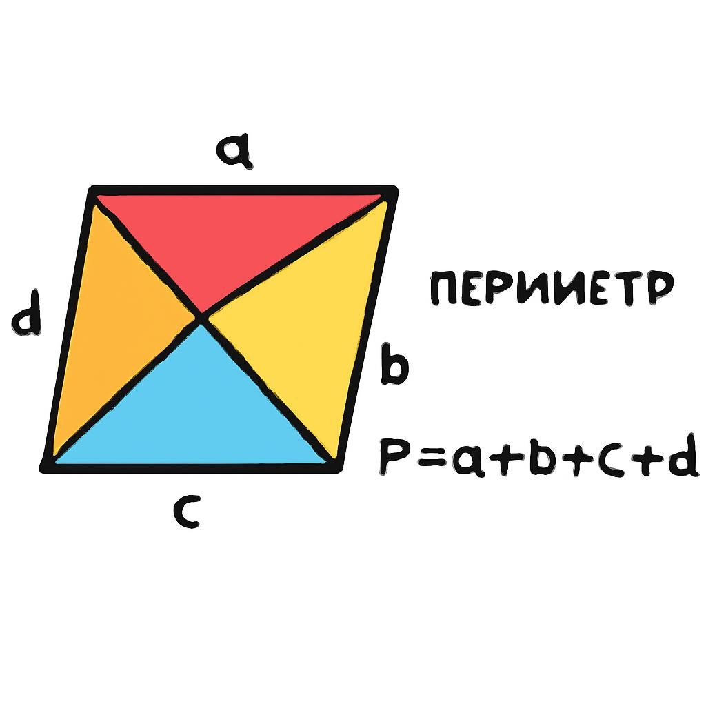 Слайд 8 «Периметр многоугольника» — иллюстрация к презентации «Геометрические фигуры на плоскости» по математике для 5 класса