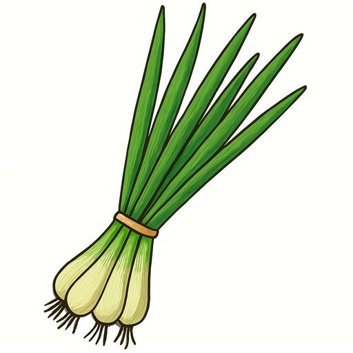 A bunch of fresh green onions on a white background.