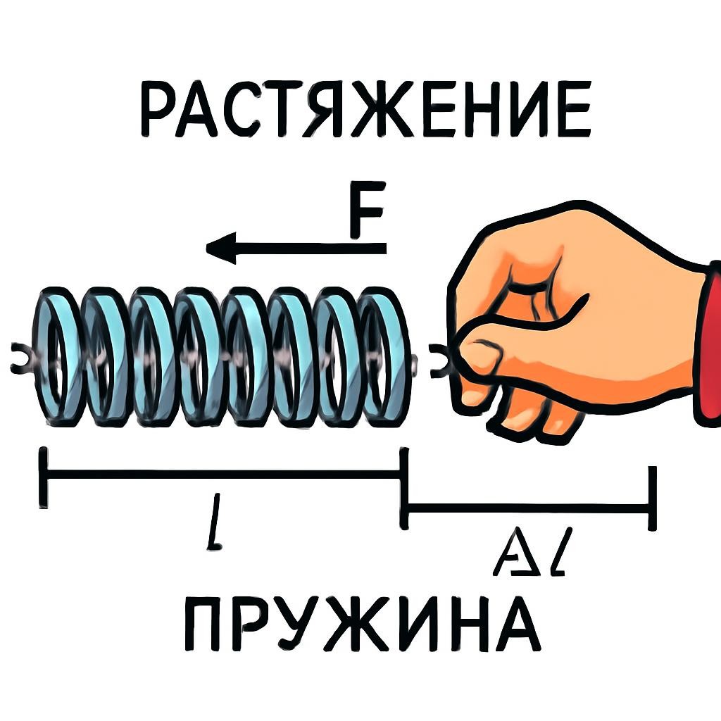 Слайд 7 «Сила упругости и закон Гука» — иллюстрация к презентации «Взаимодействие тел. Силы в природе» по физике для 7 класса