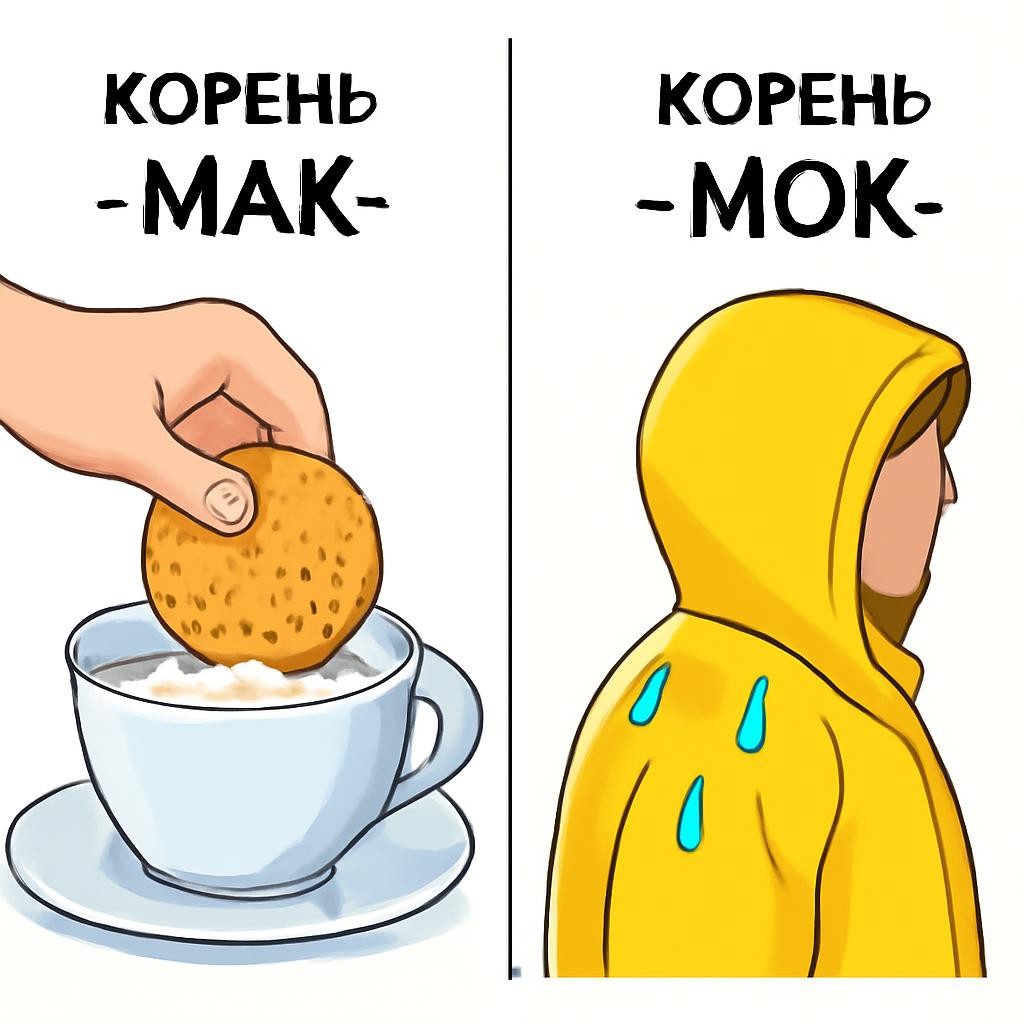 Слайд 11 «Зависимость от смысла» — иллюстрация к презентации «Орфограммы в корнях слов» по русскому языку для 8 класса